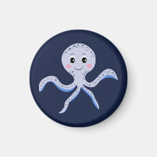 Tintenfisch unter dem Meer Kinder Muster Magnet