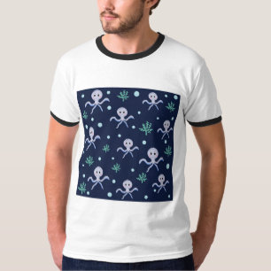 Tintenfisch unter dem Meer Kinder Muster T-Shirt