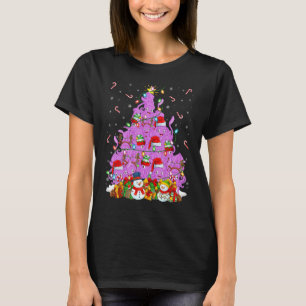 Tintenfisch Xmas Lighting Santa Tintenfisch Weihna T-Shirt