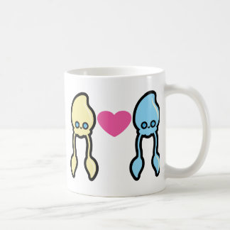 Tintenfische in der Liebe Tasse