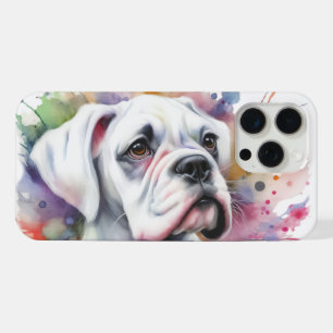 Tintenfleckige Boxerhund-Freude  iPhone 15 Pro Max Hülle