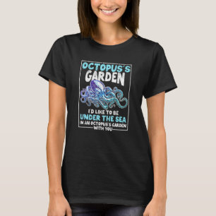 Tintengarten Lustiger Gartenbau Kraken Oktopuslieb T-Shirt