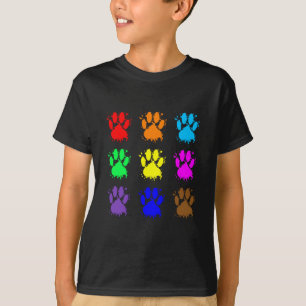 Tintenkleber-Spritzer-Dog-Muster T-Shirt