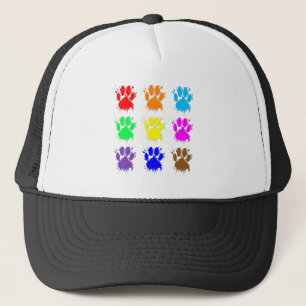 Tintenkleber-Spritzer-Dog-Muster Truckerkappe