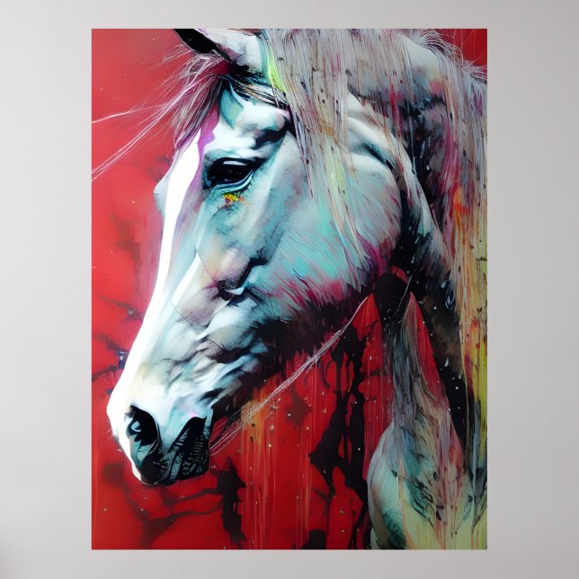 Tintenpferd Poster (Vorne)