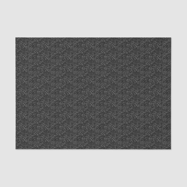 Tintenskalen - Schwarz Seidenpapier (Vorderseite)
