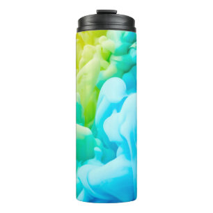 Tintentropfen im Wasserhintergrundabstract,hinterg Thermosbecher