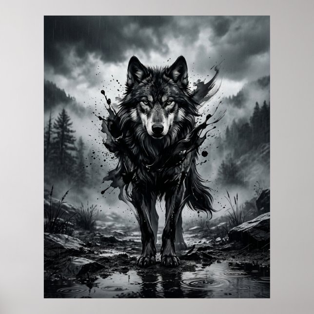 Tintenwolf Monsun Poster (Vorne)