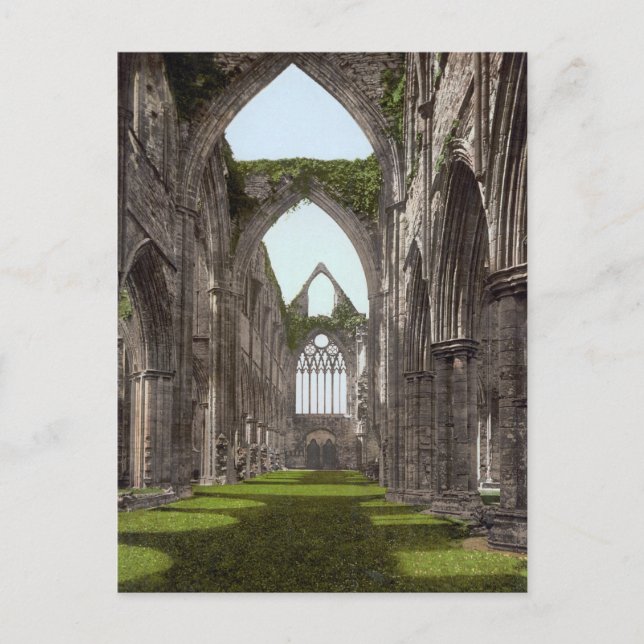 Tintern Abbey, Wales Postkarte (Vorderseite)
