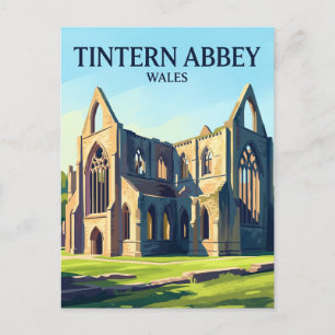 Tintern Abbey Wales Postkarte