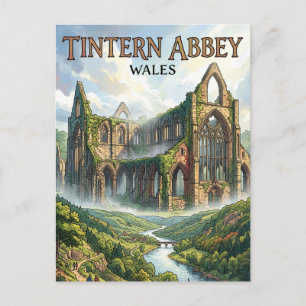 Tintern Abbey Wales Postkarte