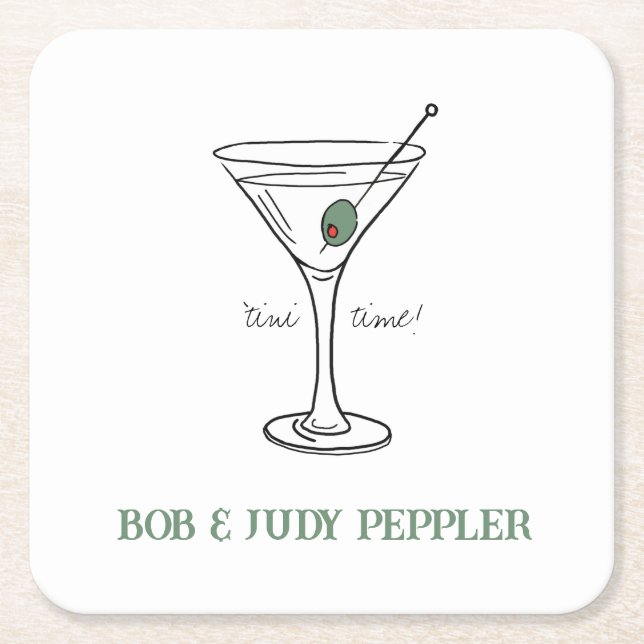 "tintime Personalisiert Paper Untersetzer (Vorderseite)