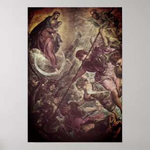 Tintoretto – Archangel Michael Fights Satan Poster