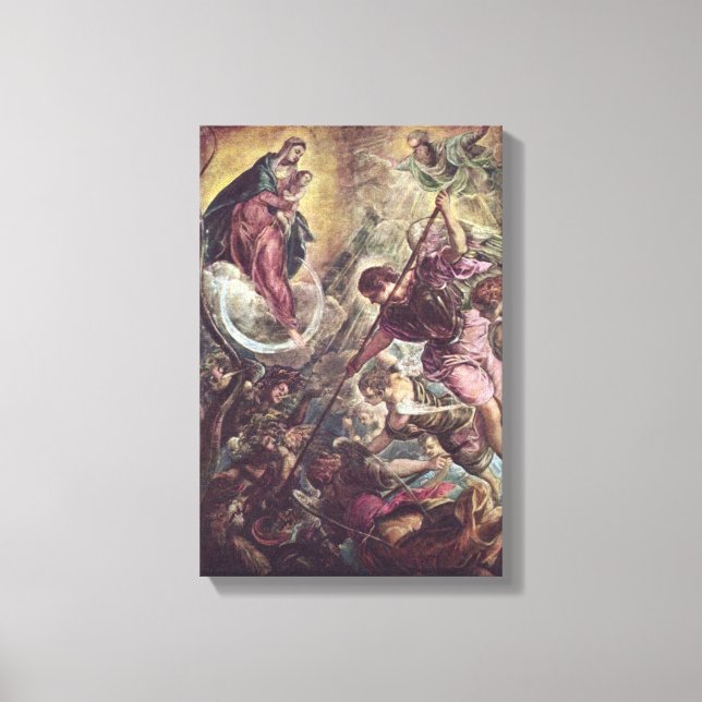 Tintoretto Crescent Moon Madonna Maria Apocalypse Leinwanddruck (Vorderseite)