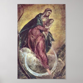 Tintoretto Crescent Moon Madonna Maria Apokalypse Poster