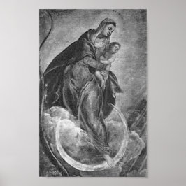 Tintoretto Crescent Moon Madonna Maria Apokalypse Poster