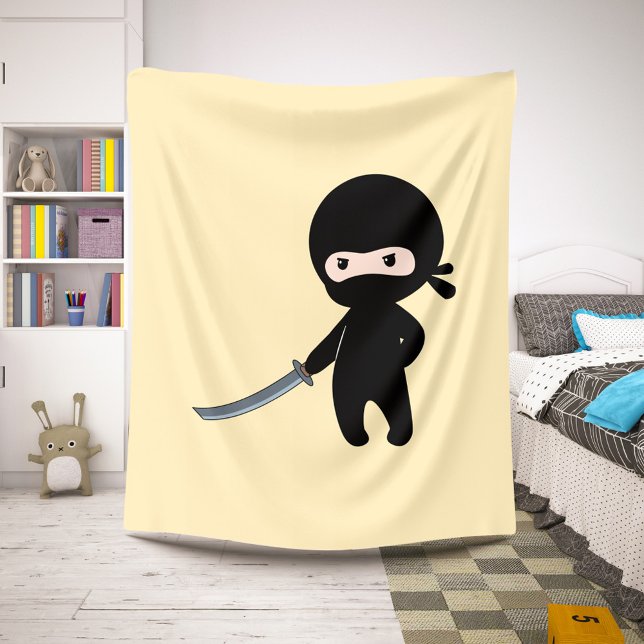 Tiny Angry Ninja auf Yellow Sherpadecke (Von Creator hochgeladen)