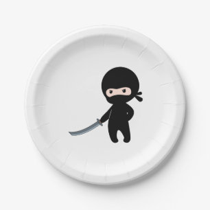 Tiny Angry Ninja Pappteller