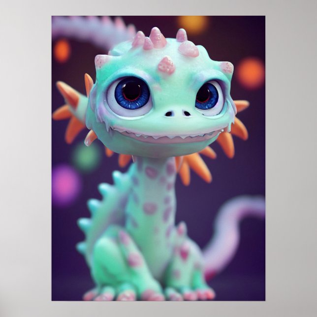 Tiny Baby Dragon Poster (Vorne)