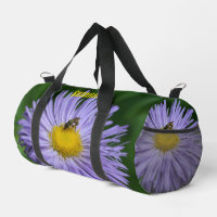 Tiny Bee on Lila Aster Blume Personalisiert