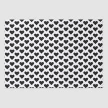 Tiny Black Hearts Musterteppichpapier