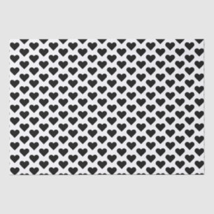 Tiny Black Hearts Musterteppichpapier Seidenpapier