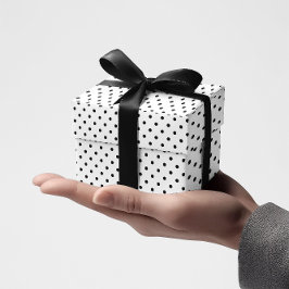 Tiny Black Polka Dots Geschenkpapier