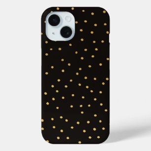 Tiny Black und Gold Polka Dot Handmade Case-Mate iPhone Hülle