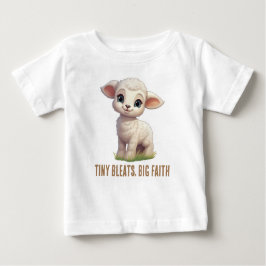 Tiny Bleats, großer Glaube Baby T-shirt