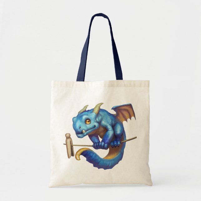 Tiny Blue Dragon Tragetasche (Vorne)