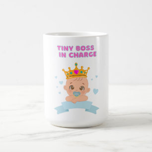 Tiny Boss in Charge - kühne, lustige Kleinkind Kaffeetasse