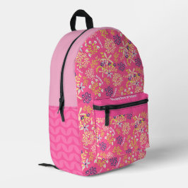 Tiny Bouquet Blume Cherry Bedruckter Rucksack