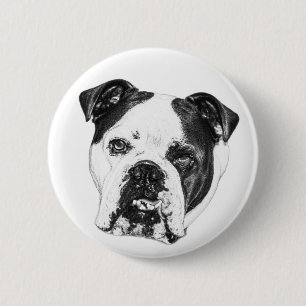 Tiny Bulldog Cheer Button