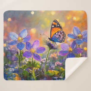 Tiny Butterfly On Wildblumen bei Sunrise Sherpadecke