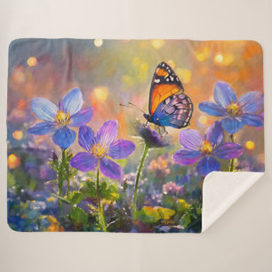 Tiny Butterfly On Wildblumen bei Sunrise Sherpadecke