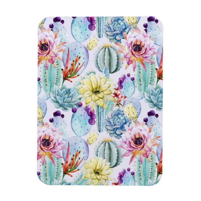 Tiny Cactus Pattern Magnet (Vertikal)