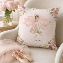 Tiny Dancer Ballerina Personalisiert Throw Kissen