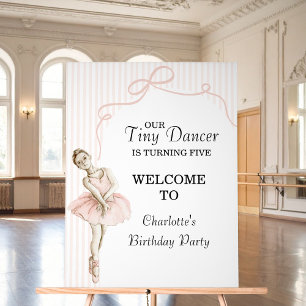 Tiny Dancer Ballerina Rosa Mädchen Geburtstag Acrylschild