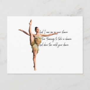 Tiny Dancer Series Green Postkarte
