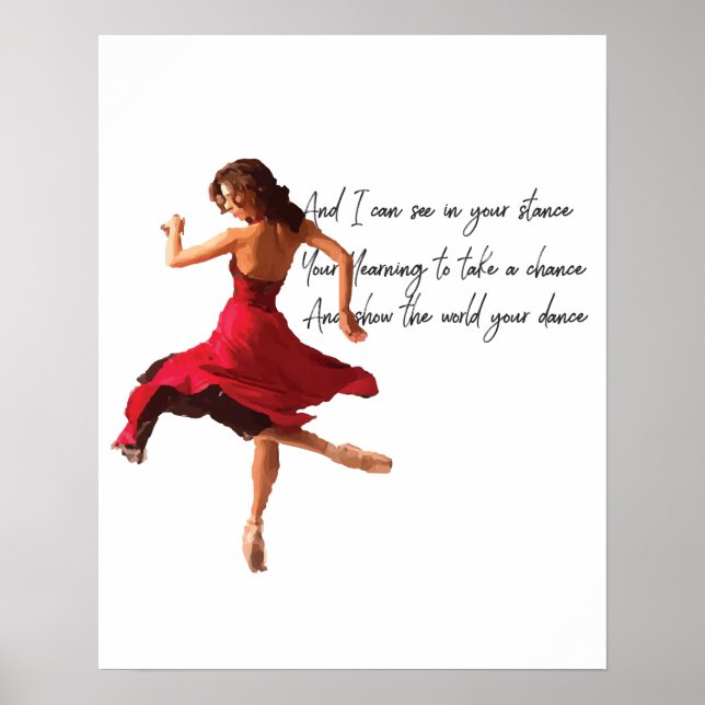 Tiny Dancer Series Red Poster (Vorne)