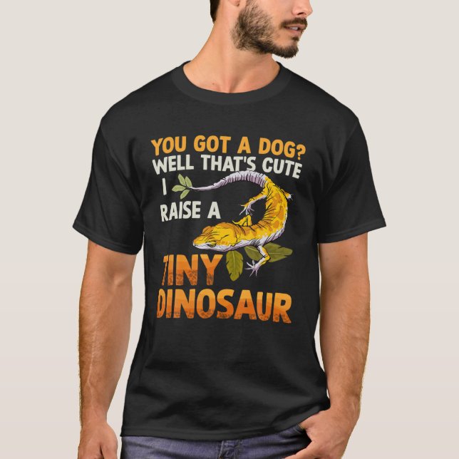 Tiny Dinosaur Niedlich Lizard Reptile Gecko Lover  T-Shirt (Vorderseite)