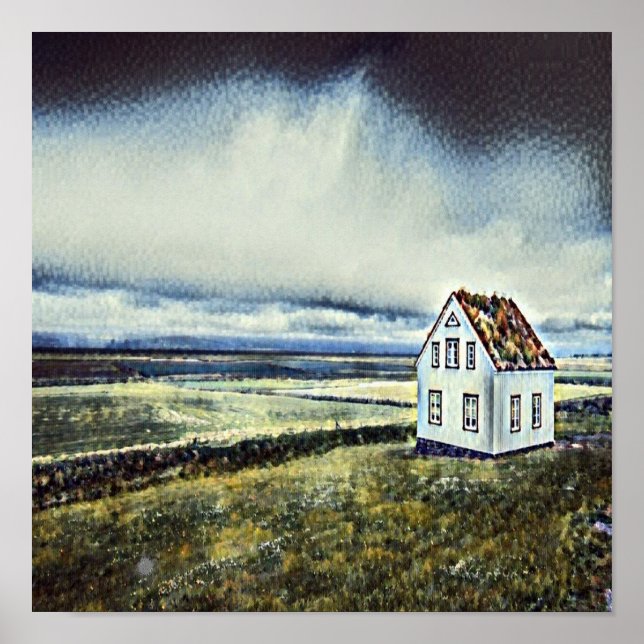 Tiny distant einsam house poster (Vorne)