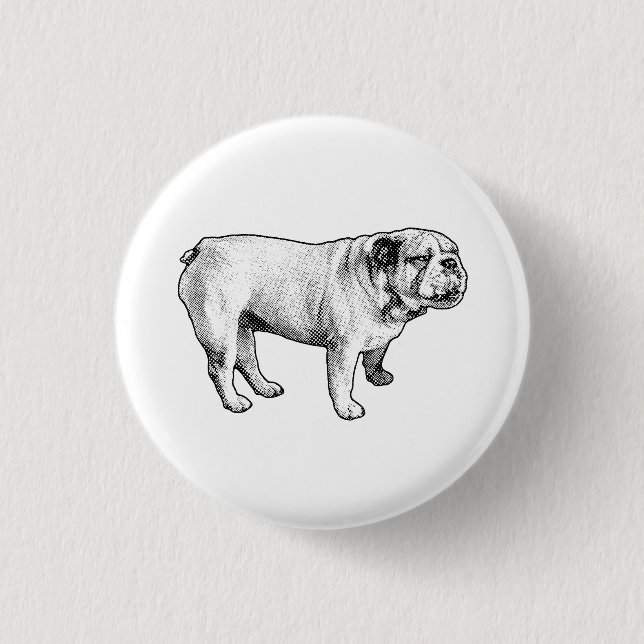 tiny dot joy, bulldog button (Vorderseite)