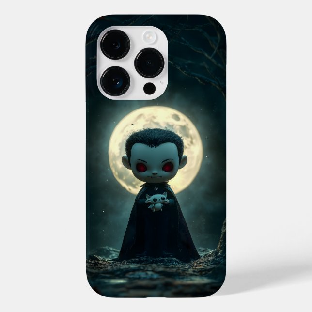 Tiny Dracula Halloween iPhone Case (Rückseite)