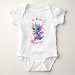Tiny Dragon, Big Attitude – Cute Kawaii Dragon Baby Strampler