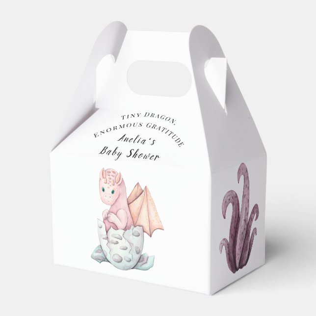 Tiny Dragon, enorme Dankbarkeit Geschenkschachtel (Vorderseite)