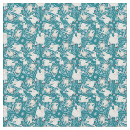 TINY DRINT für Masken Aquamarine Niedliche Weiße Z Stoff
