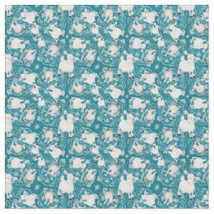 TINY DRINT für Masken Aquamarine Niedliche Weiße Z Stoff