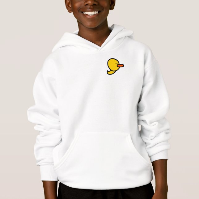 Tiny Duck Kids' Hoodie (Vorderseite)