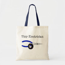 Tiny Electrician Tote Bag